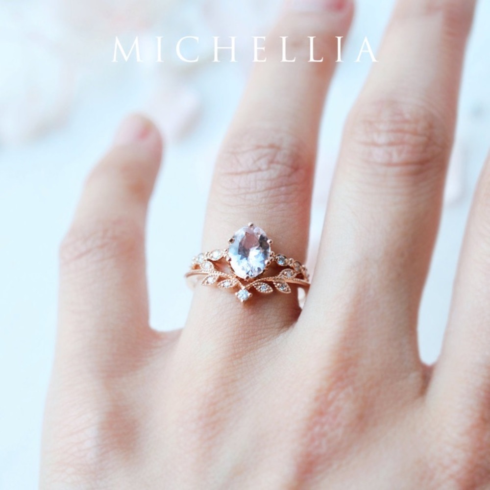 18k Rose Gold Morganite Ring - Picture 6 of 10